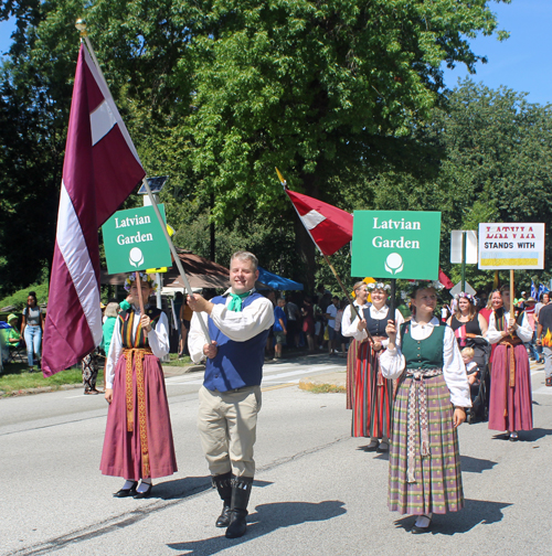 Latvian Cultural Garden in Parade of Flags